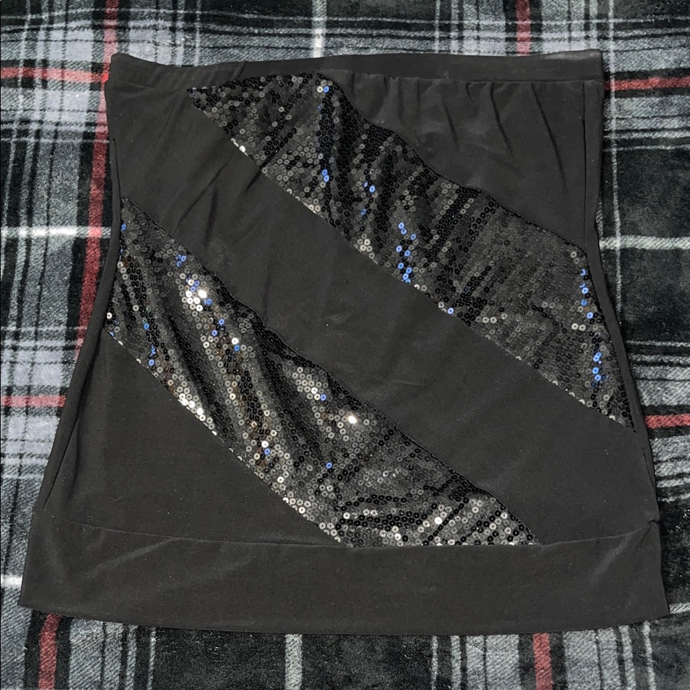Rue21 Black Sequin Tube Top